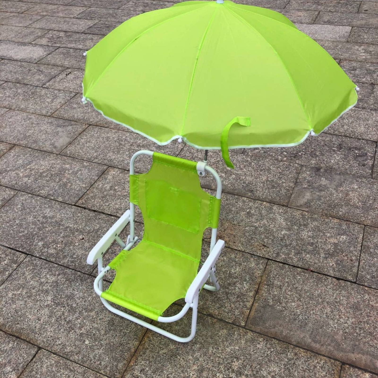 Kids Outdoor Foldable Chair - Beach Chair with Umbrella Foldable Kids
