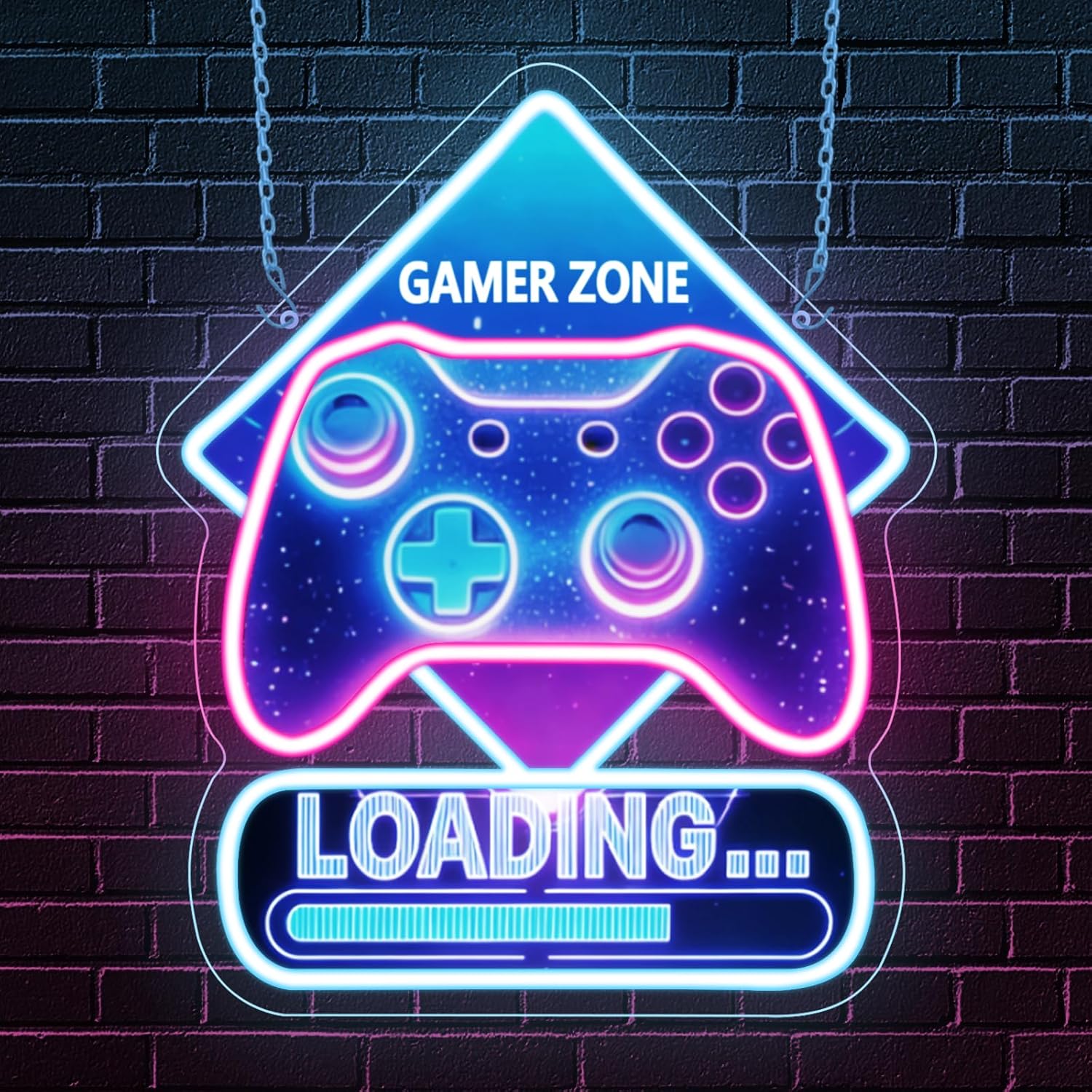 Kids Outdoor Zone - Game Zone Loading Neon Sign Art