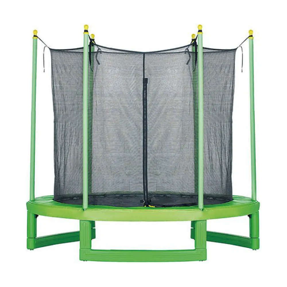 Kids Outdoor Swing - 7ft PVC Outdoor Trampoline Integrated Safety