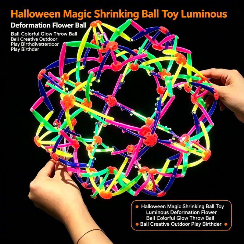 Kids Outdoor House Accessories - Magic Shrinking Luminous Ball Toy Halloween