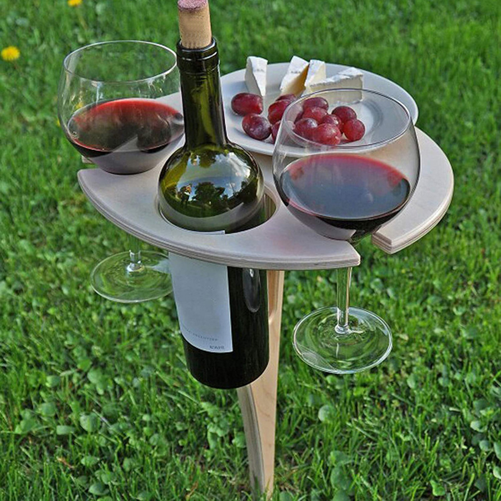 wooden wine table wine holder  - Kids Outdoor Wooden Table avis et prix