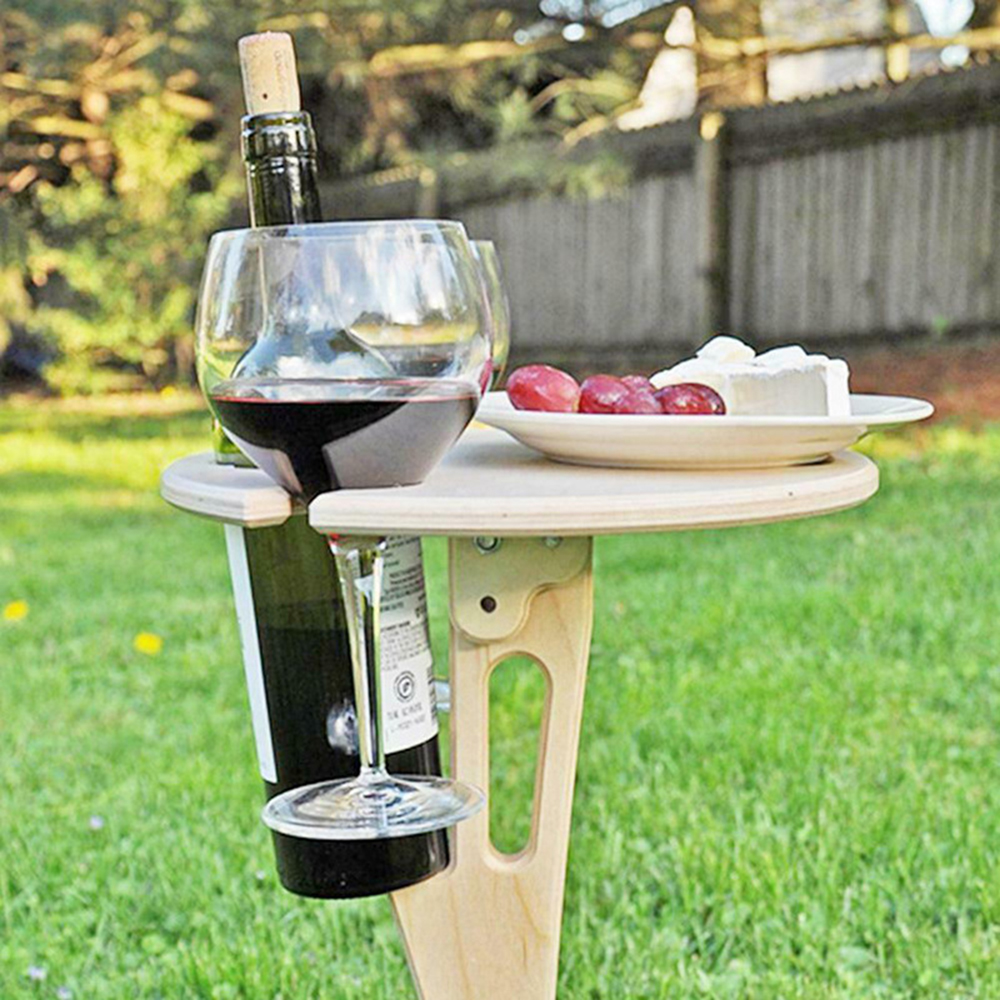 wooden wine table wine holder  - Kids Outdoor Wooden Table avis et prix