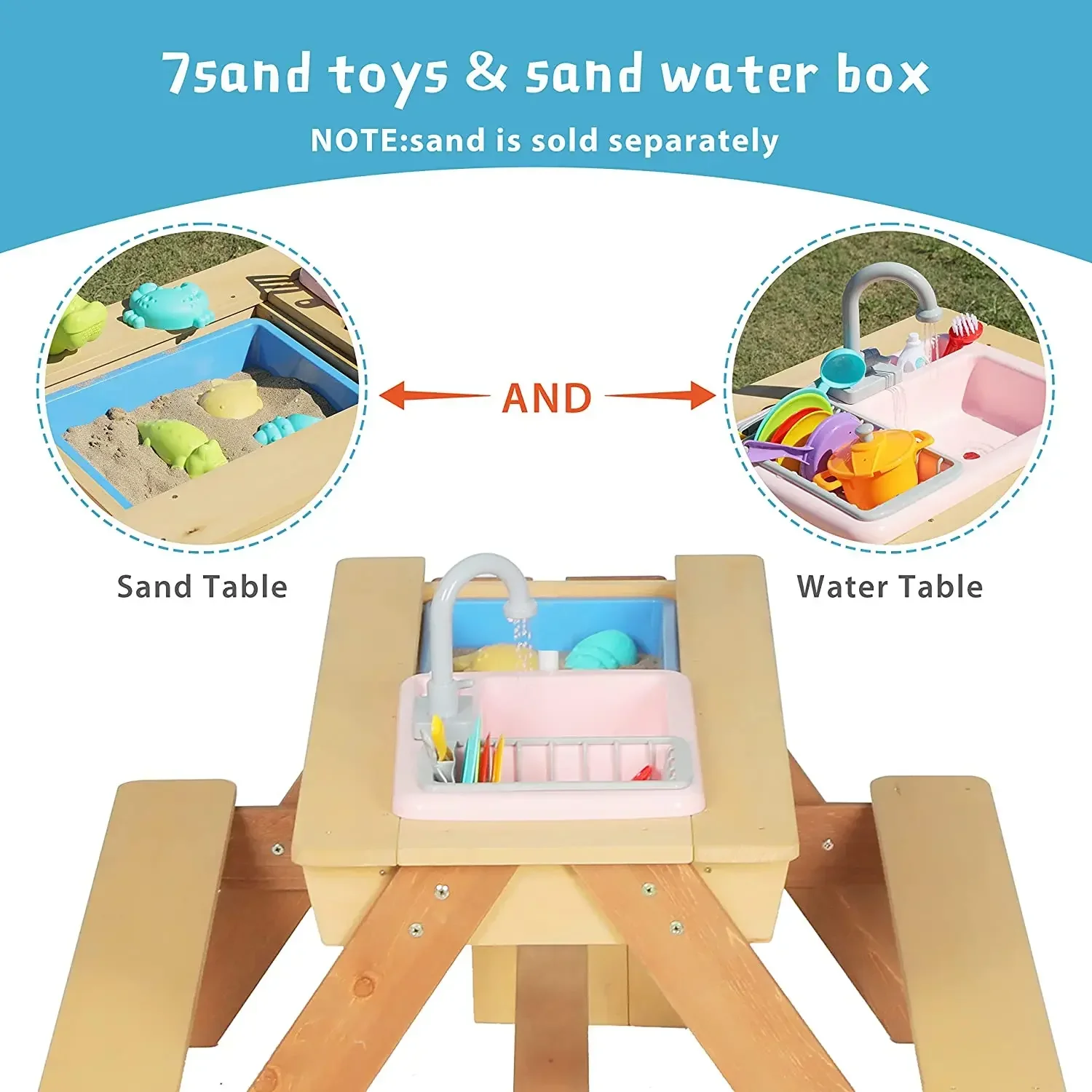 #Kids Picnic Table Outdoor Pat - Kids Outdoor Dining Table avis et prix