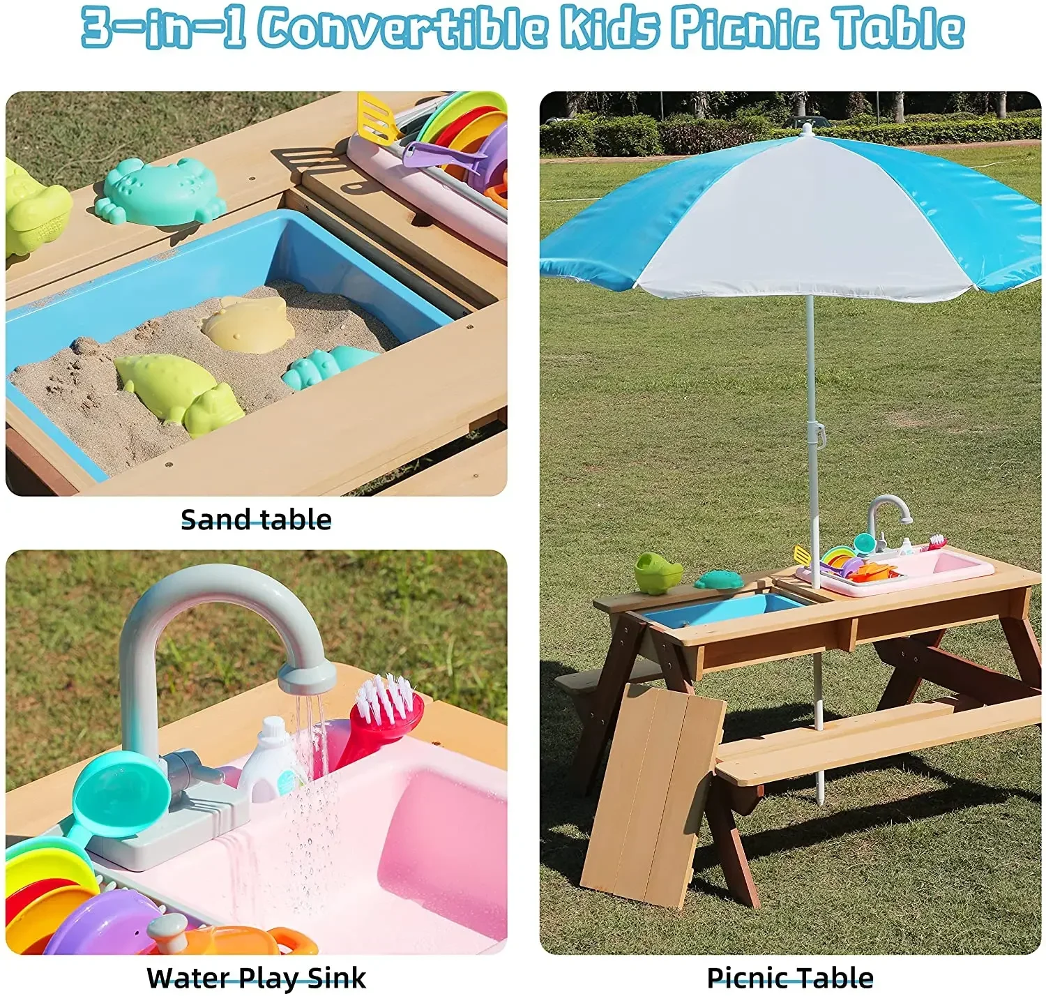 #Kids Picnic Table Outdoor Pat - Kids Outdoor Dining Table avis et prix
