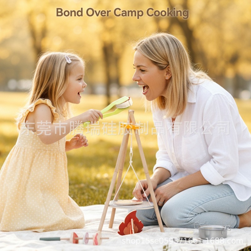 Wooden Outdoor Campfire BBQ Gr - Kids Outdoor Kitchen Set avis et prix