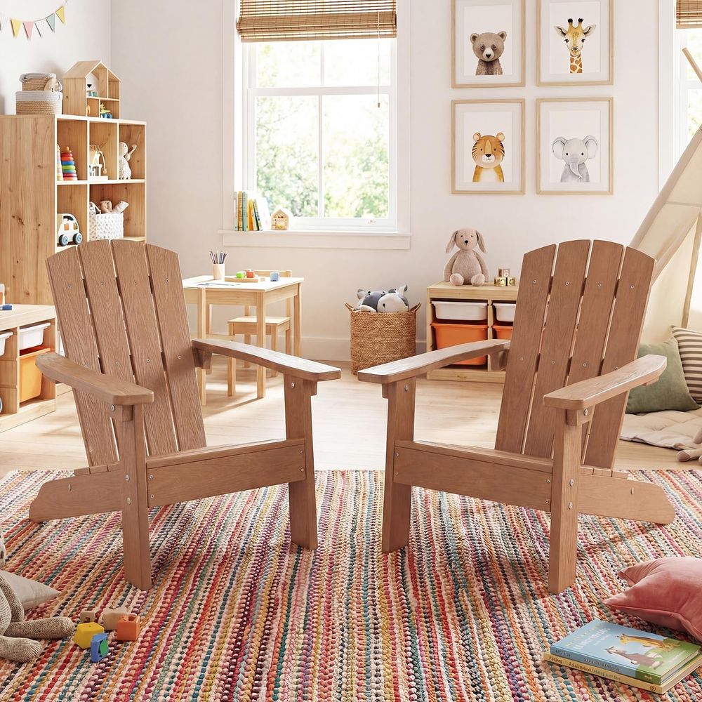 Kids Adirondack Chair, AllWeat - Kids Outdoor Lawn Chair avis et prix