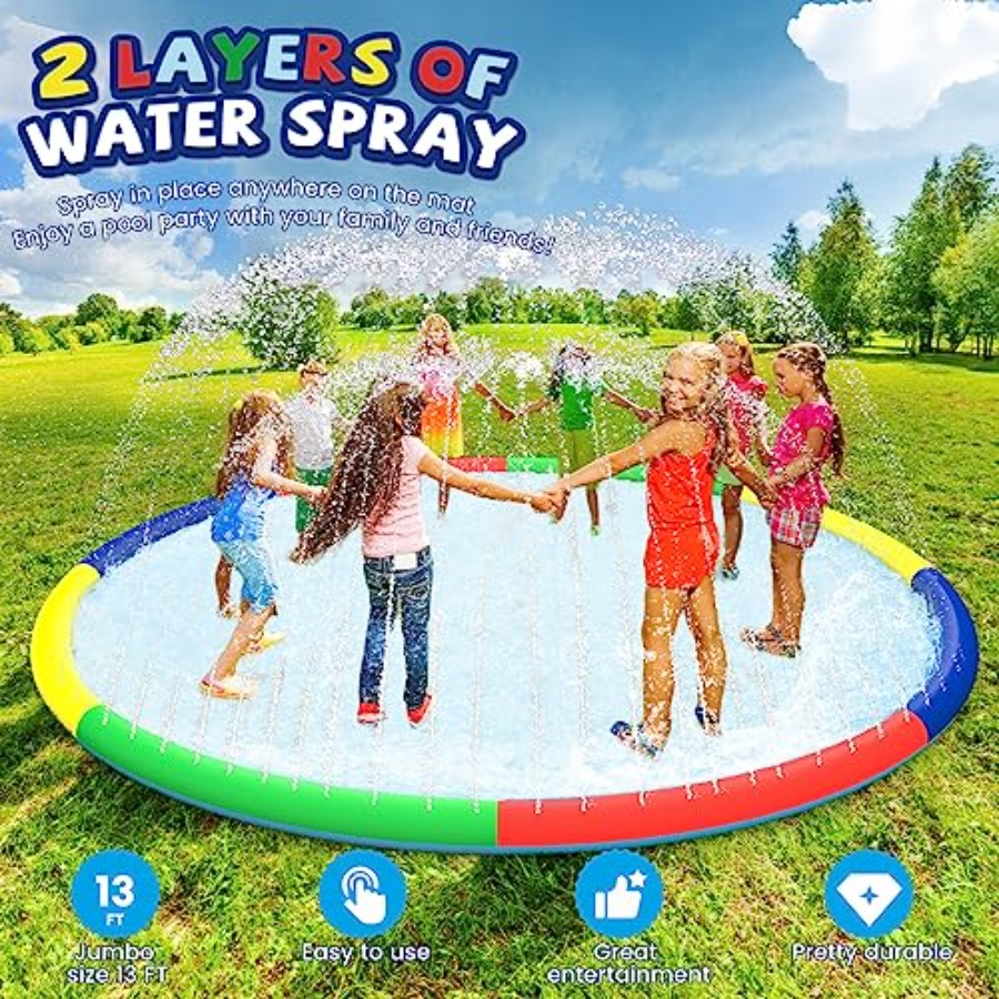 3 FT Large Splash Pad for Ages - Kids Outdoor Water Toys avis et prix