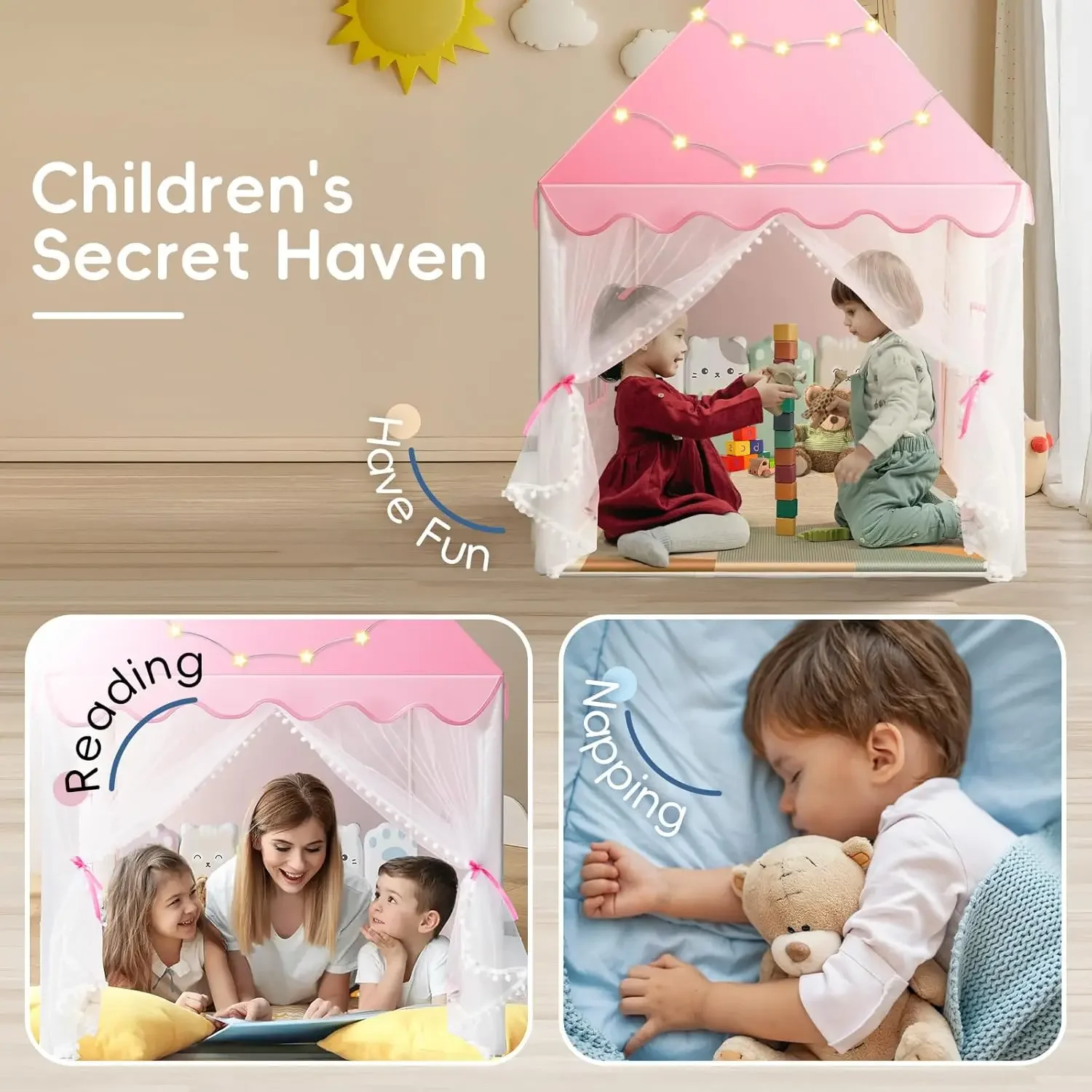 Children Play Tent Princess Ca - Kids Outdoor House Accessories avis et prix
