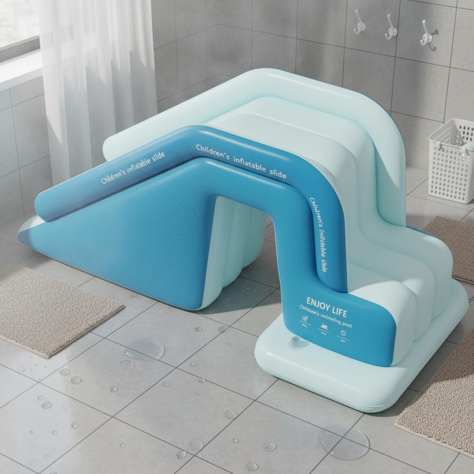 Inflatable Pool Slide Foldable - Kids Outdoor Water Toys avis et prix