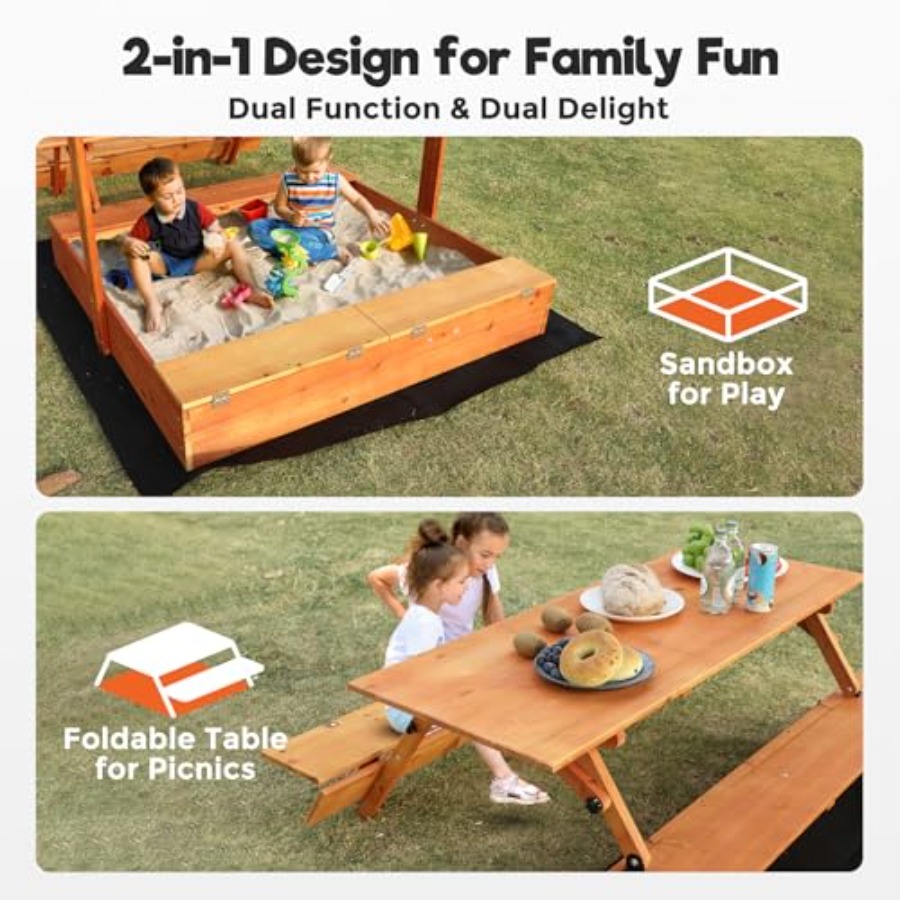 Backyard outdoor kids wooden s - Kids Outdoor Wooden Table avis et prix