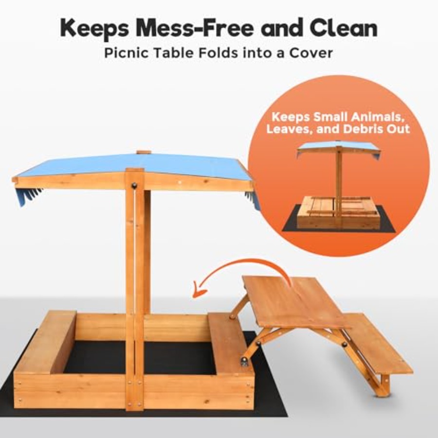 Backyard outdoor kids wooden s - Kids Outdoor Wooden Table avis et prix