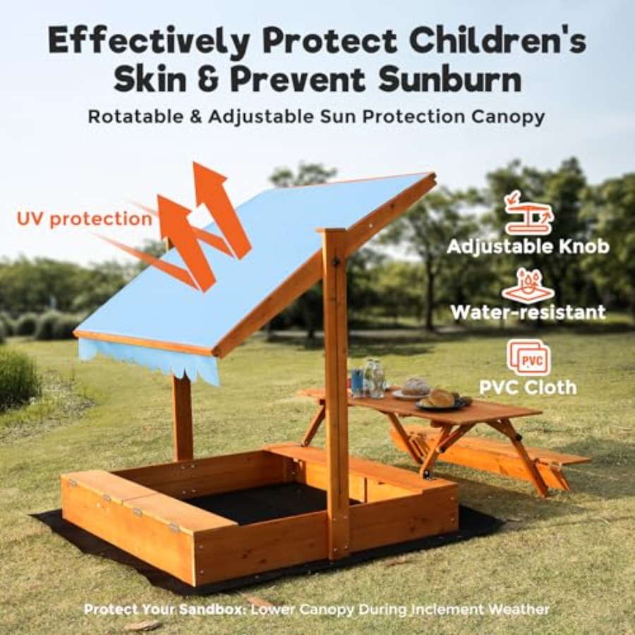 Backyard outdoor kids wooden s - Kids Outdoor Wooden Table avis et prix