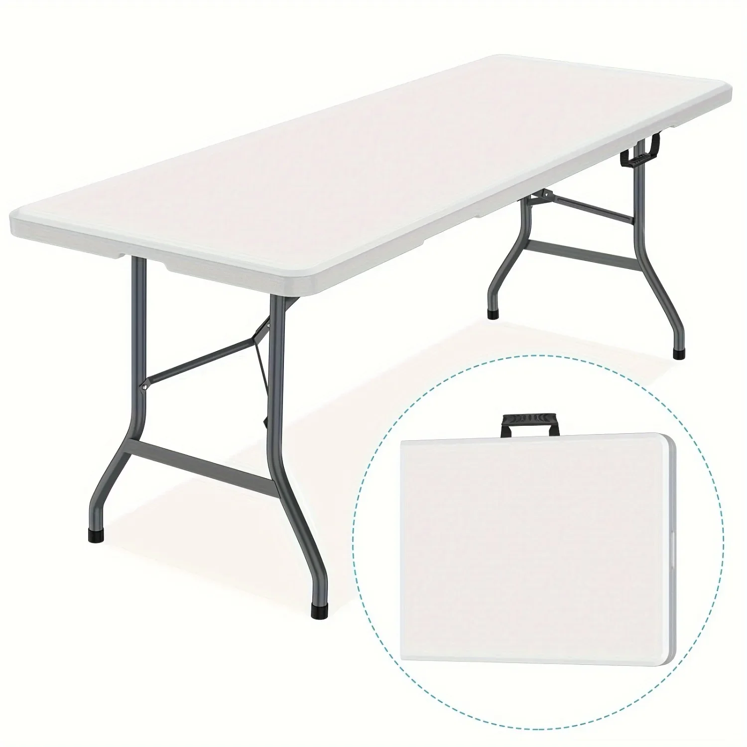 6FT Spacious Plastic Folding T - Kids Outdoor Dining Table avis et prix