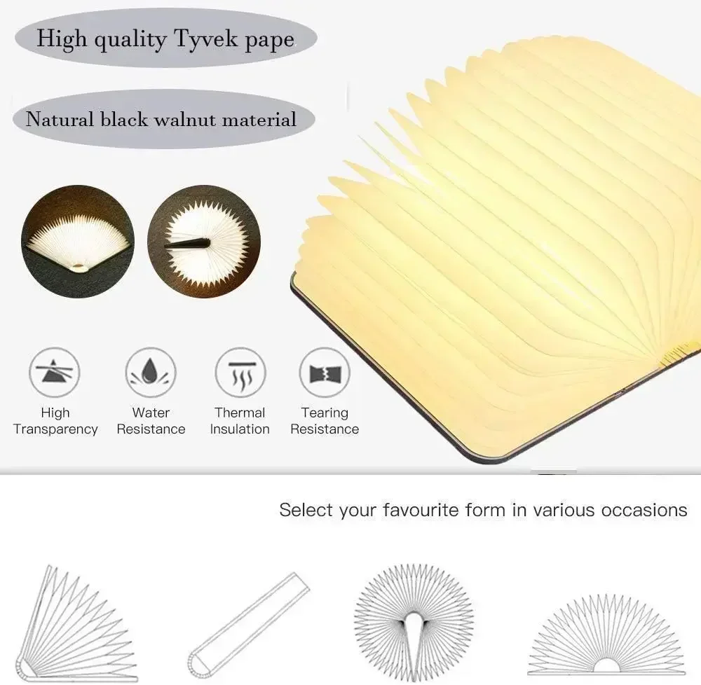 3D Book Light Folding Wooden C - Kids Outdoor Wooden Table avis et prix