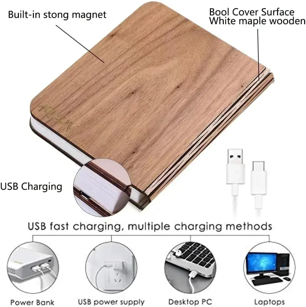 3D Book Light Folding Wooden C - Kids Outdoor Wooden Table avis et prix