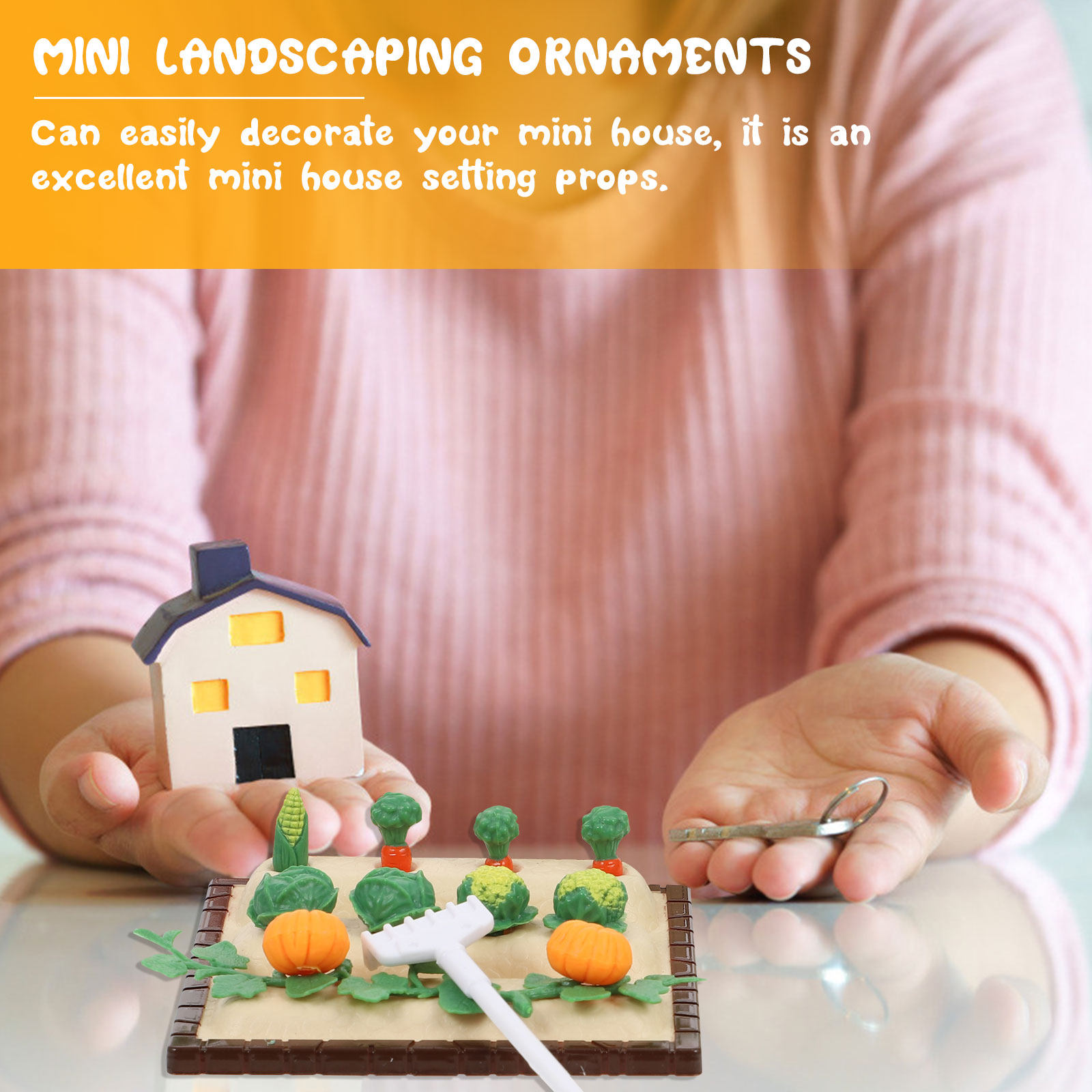 1Set Mini House Decors Simulat - Kids Outdoor House Accessories avis et prix