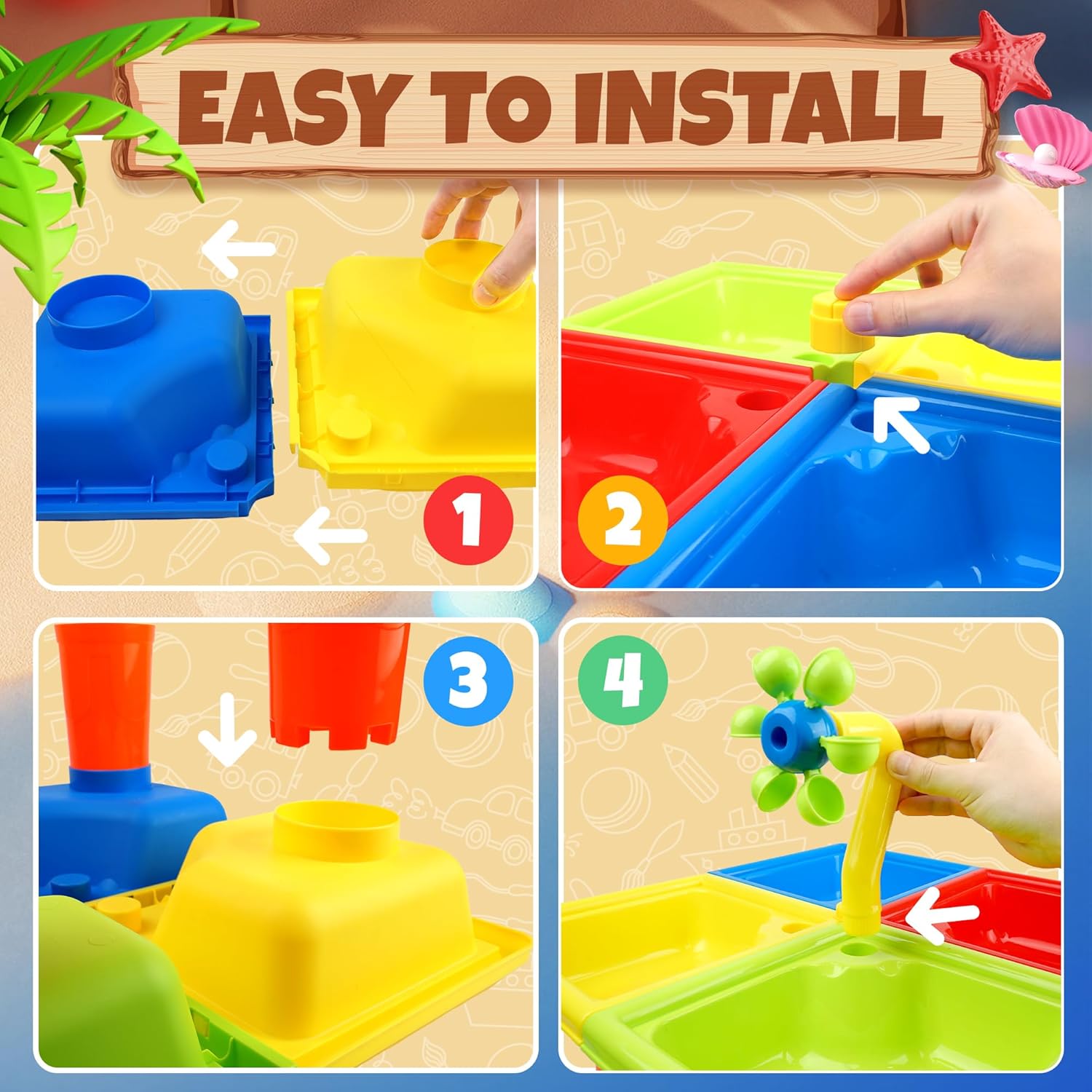 25 Pcs Summer Water Table for  - Kids Outdoor Table avis et prix