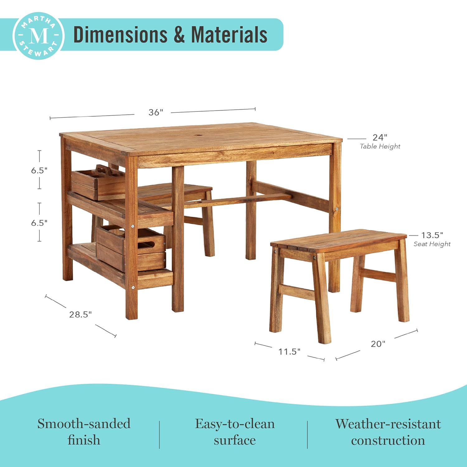 Kids Outdoor Table & Bench Set - Kids Outdoor Wooden Table avis et prix