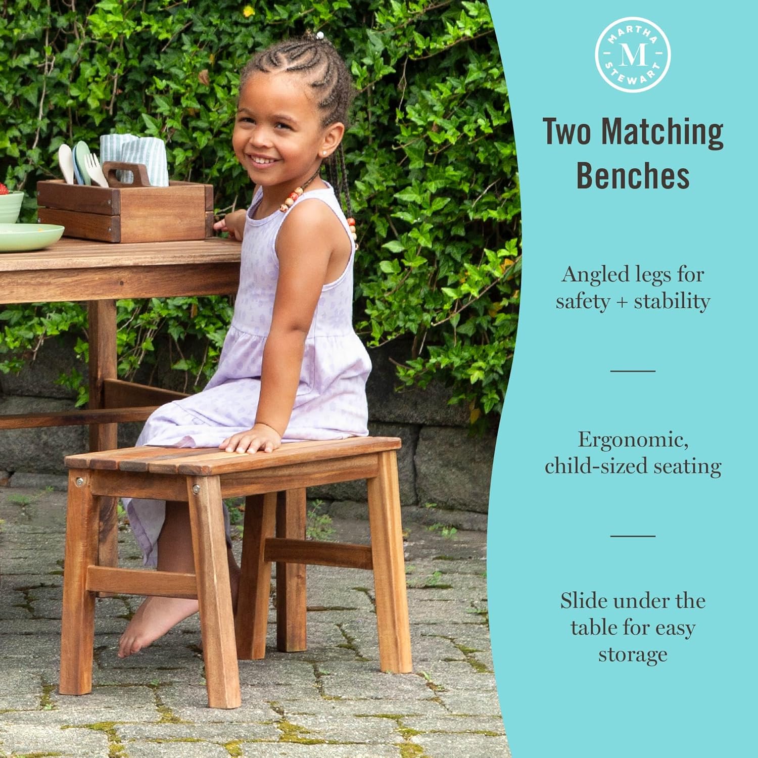 Kids Outdoor Table & Bench Set - Kids Outdoor Wooden Table avis et prix