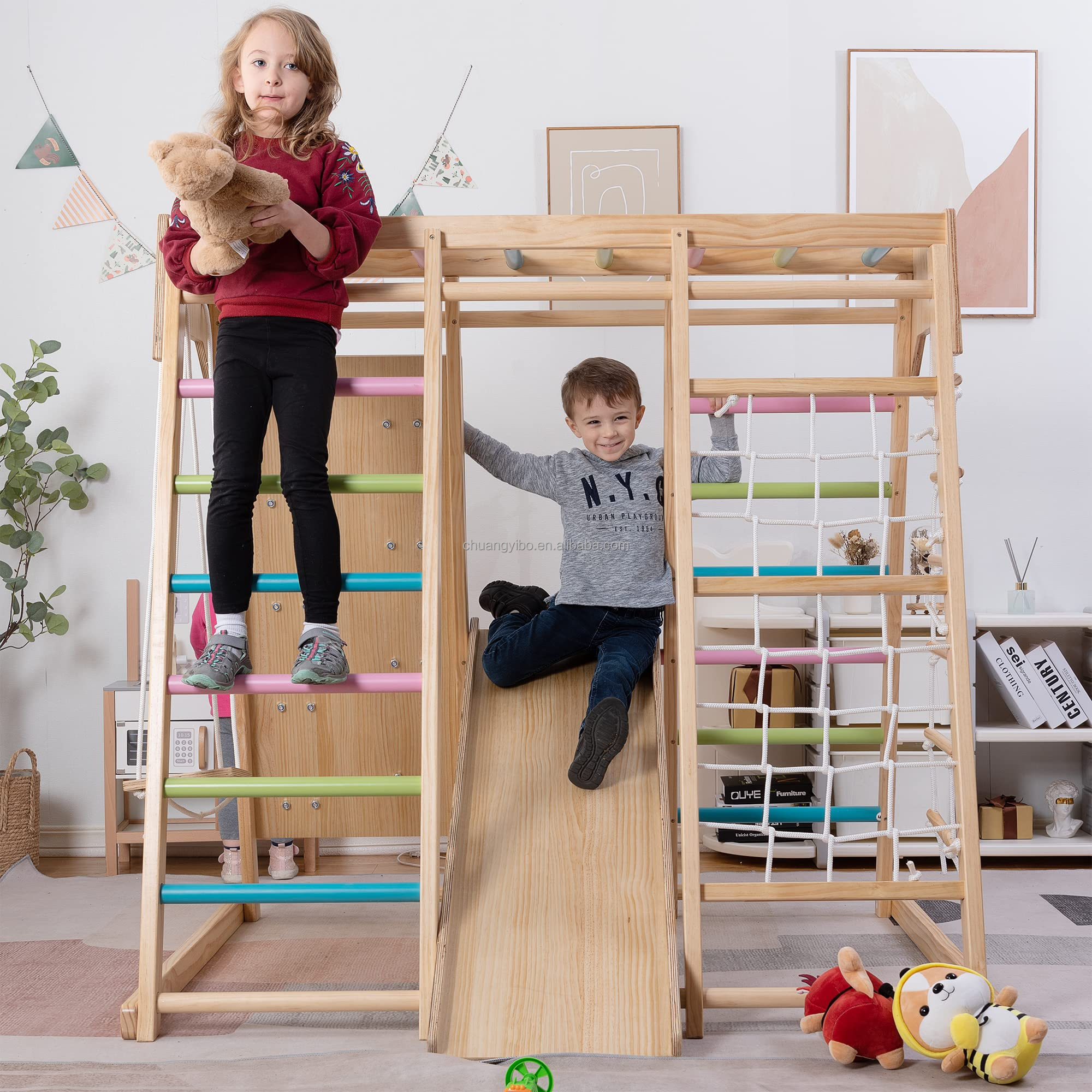 Climbing Walls Amusement Park  - Kids Outdoor Swing avis et prix