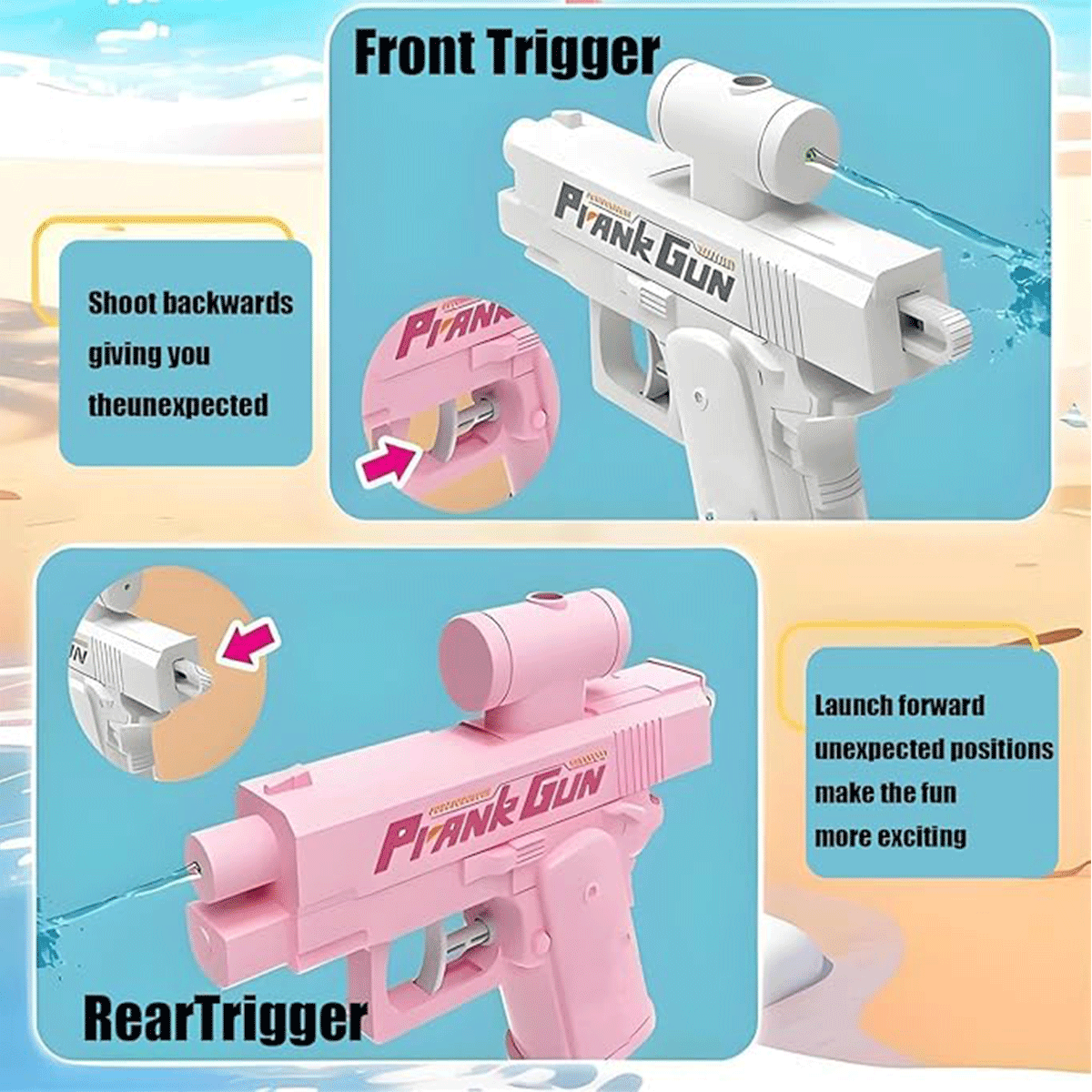 2-Way Water Gun Prank Water Bl - Kids Outdoor Yard Games avis et prix