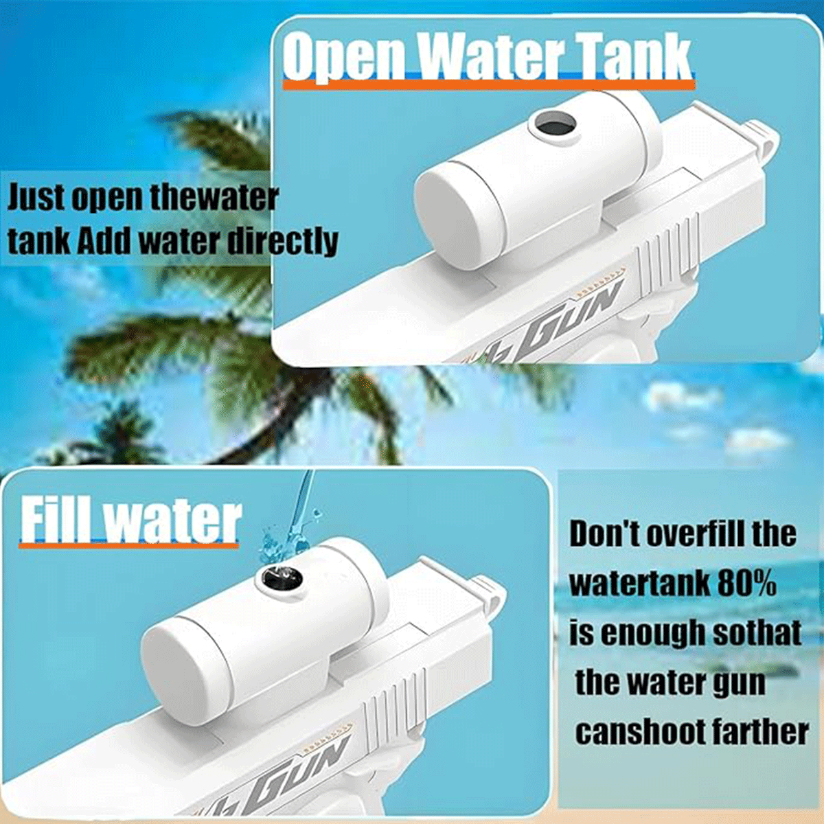 2-Way Water Gun Prank Water Bl - Kids Outdoor Yard Games avis et prix