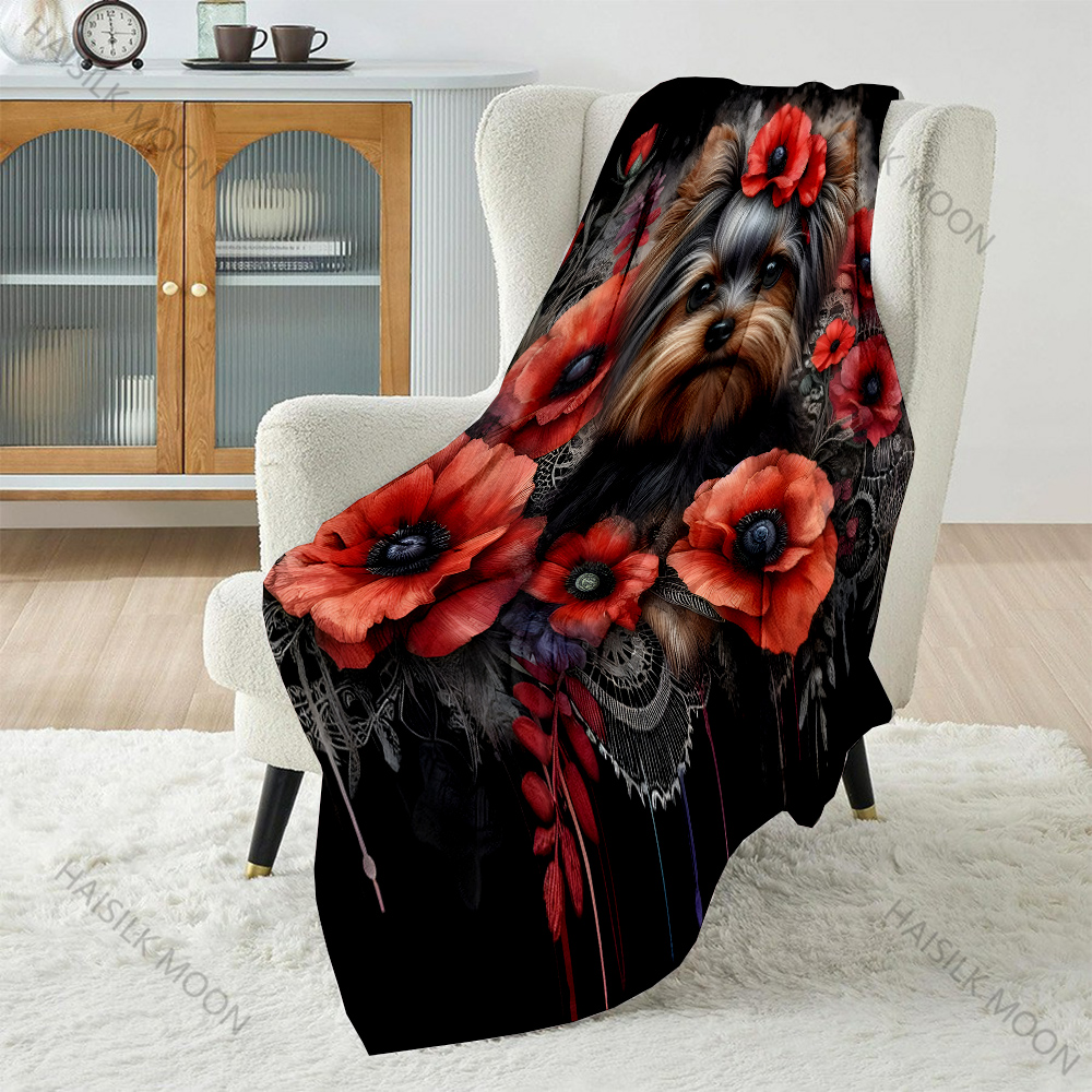 Yorkshire Terrier and Flowers  - Outdoor Kids Yorkshire avis et prix