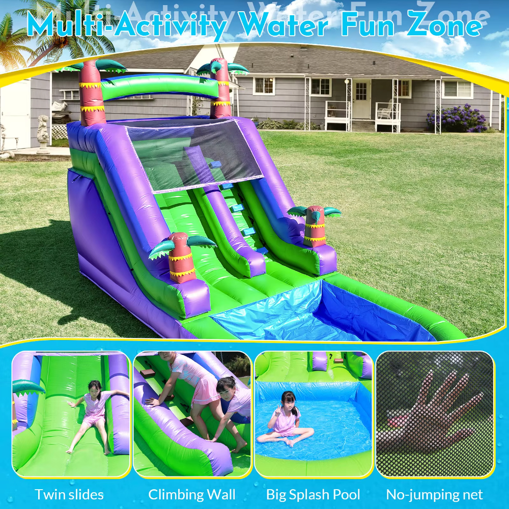 Palm Tree Theme Inflatable Wat - Kids Outdoor Zone avis et prix