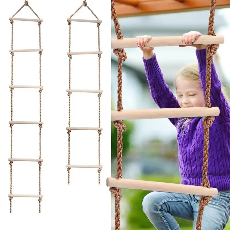 Kids Wooden Ladder Outdoor Act - Kids Outdoor Swing avis et prix