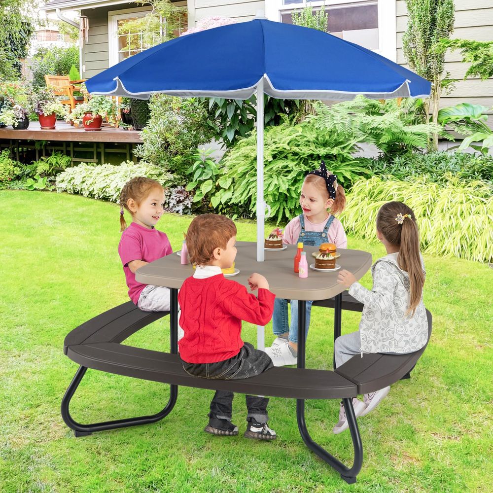 Kids Picnic Table, 8 Person Ki - Kids Outdoor Foldable Chair avis et prix