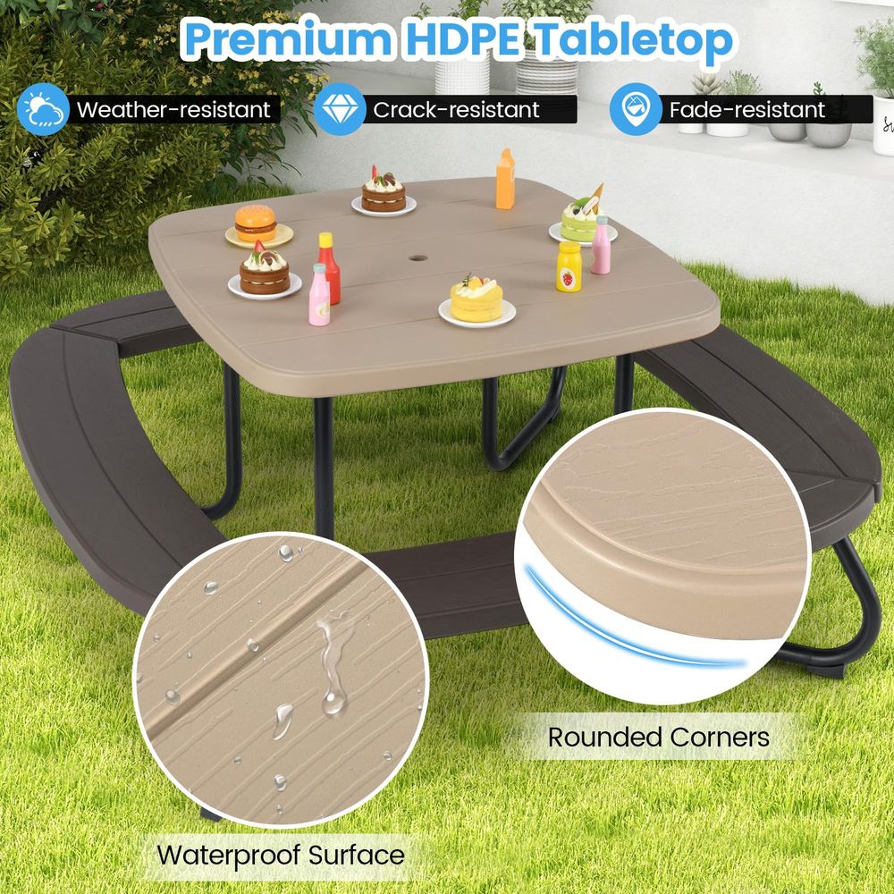 Kids Picnic Table, 8 Person Ki - Kids Outdoor Foldable Chair avis et prix