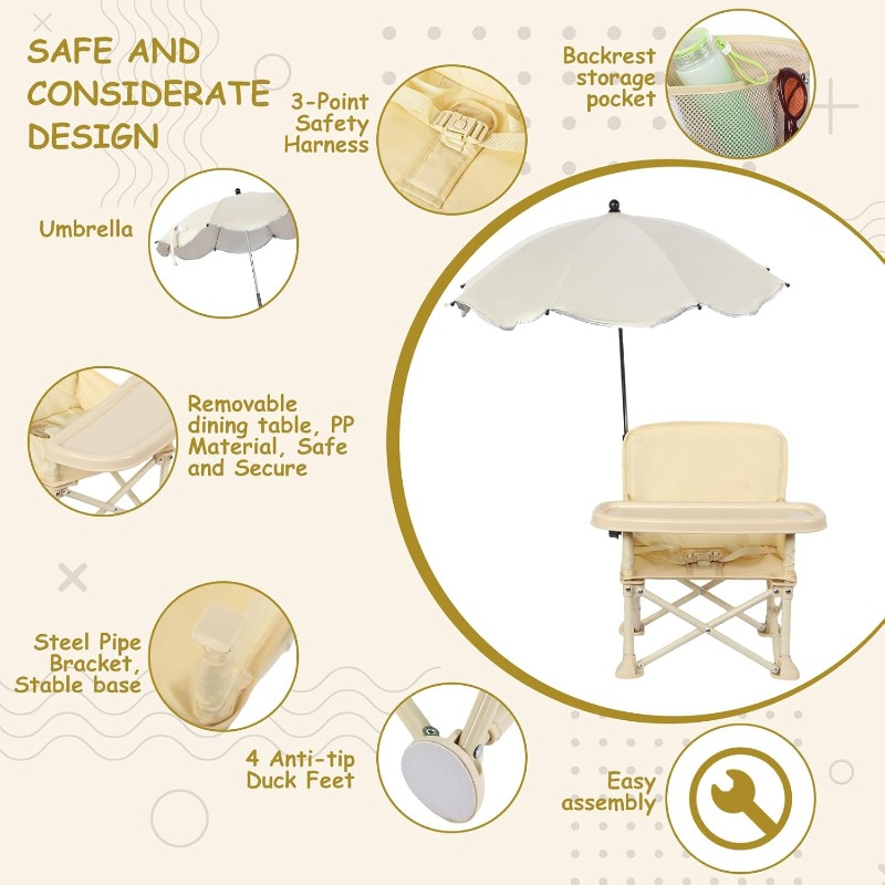 Baby Outdoor Beach Chair with  - Kids Outdoor Dining Table avis et prix