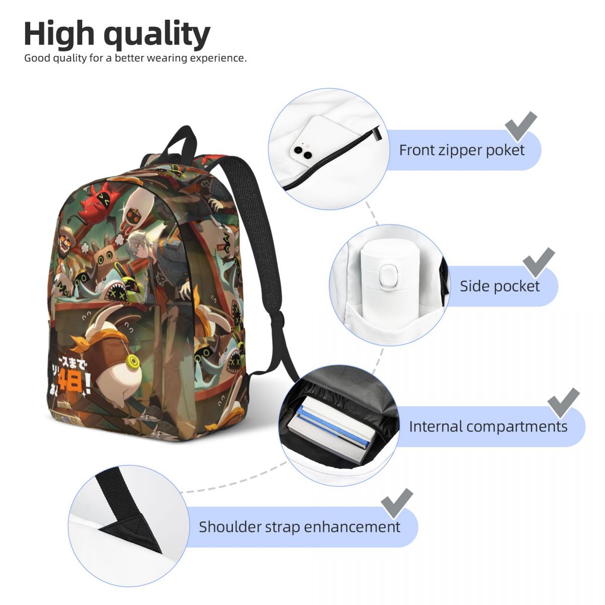 Zenless Zone Zero Backpack for - Kids Outdoor Zone avis et prix
