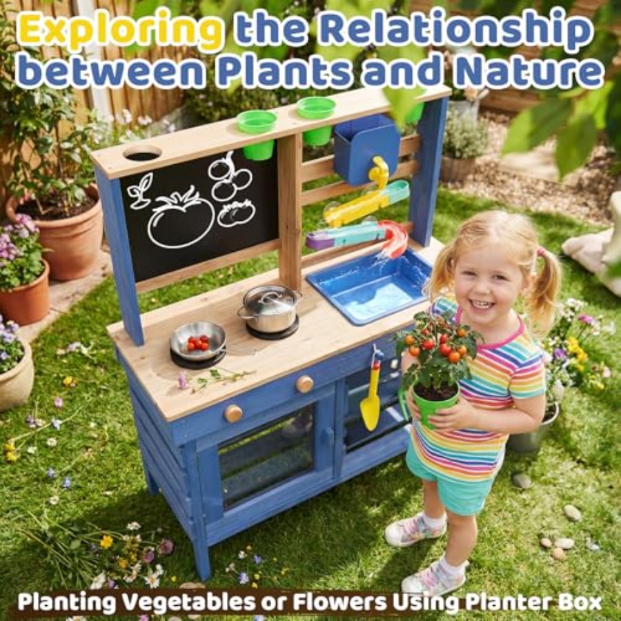 Outdoor mud kitchen for kids:  - Kids Outdoor Kitchen Set avis et prix