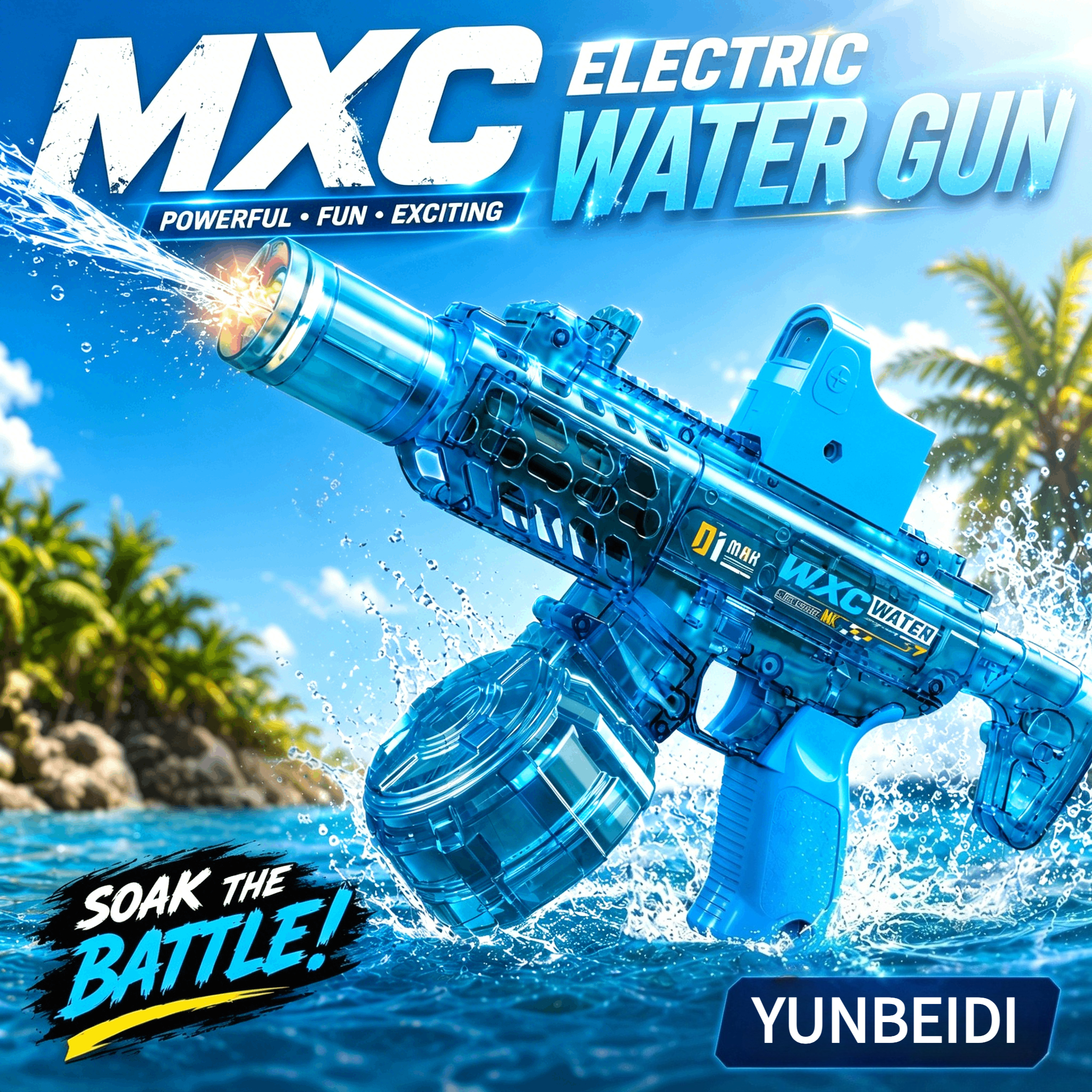Electric Water Gun Flashing Li - Kids Outdoor Yard Games avis et prix