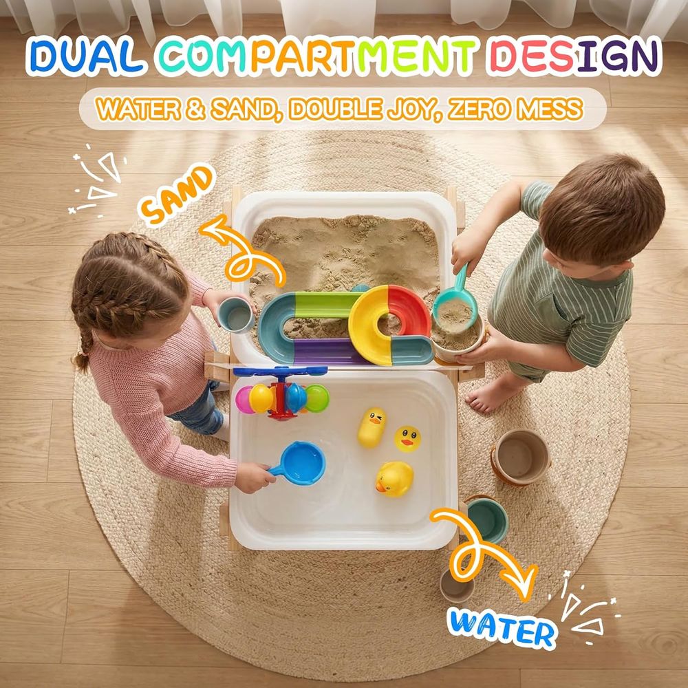 Sand and Water Table or Toddle - Kids Outdoor Wooden Table avis et prix