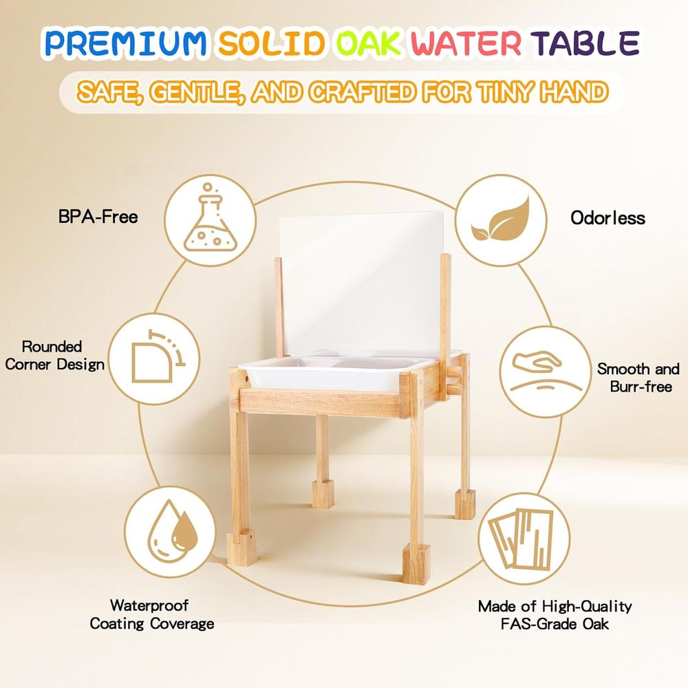Sand and Water Table or Toddle - Kids Outdoor Wooden Table avis et prix