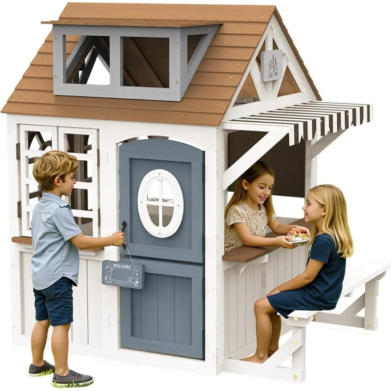Albott Kids Outdoor Wooden Pla - Kids Outdoor Kitchen Set avis et prix