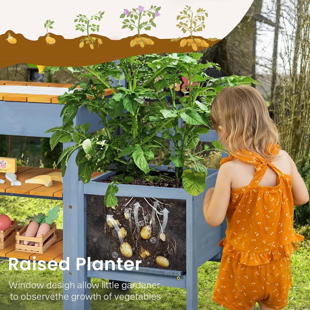 US Shipping Mud Kitchen for Ki - Kids Outdoor Kitchen Set avis et prix