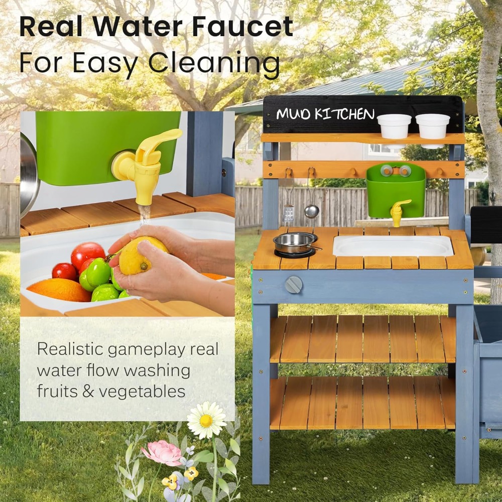 US Shipping Mud Kitchen for Ki - Kids Outdoor Kitchen Set avis et prix