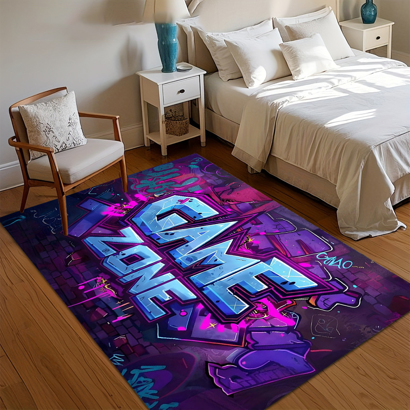 Graffiti Game Zone Area Rug No - Kids Outdoor Zone avis et prix