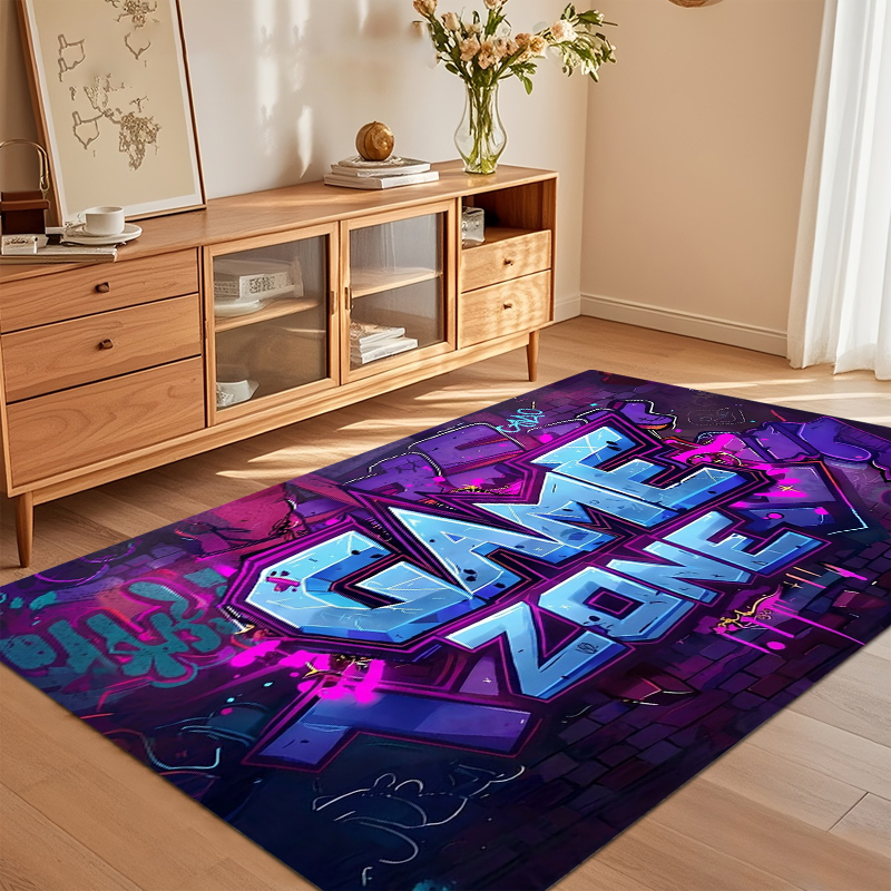 Graffiti Game Zone Area Rug No - Kids Outdoor Zone avis et prix