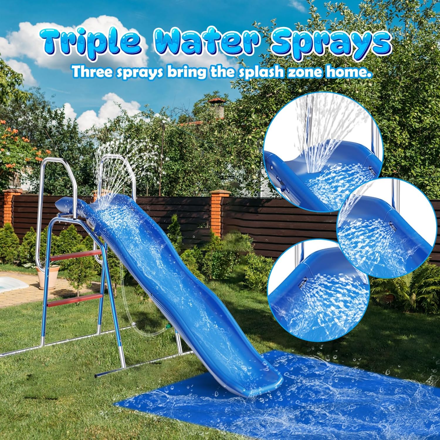 Water Slide for Kids Backyard, - Kids Outdoor Zone avis et prix