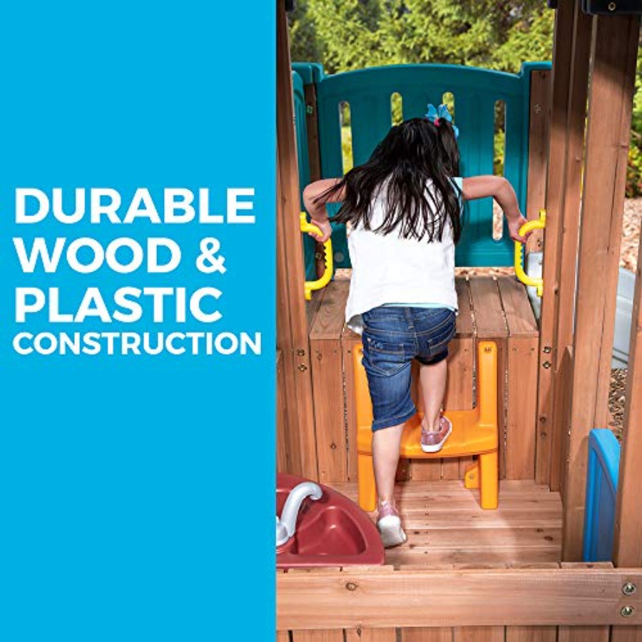Woodland Adventure Playhouse & - Kids Outdoor Swing avis et prix