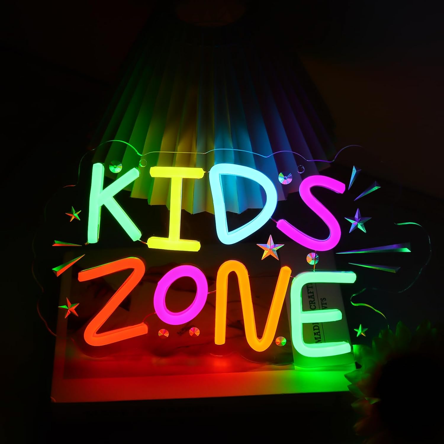 Kids Zone Neon Sign Art Wall L - Kids Outdoor Zone avis et prix