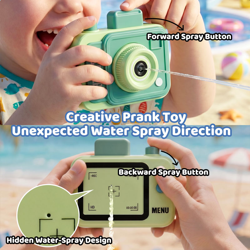 Double-sided Water Gun Camera  - Kids Outdoor Yard Games avis et prix