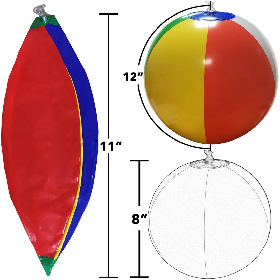 5 Pack Bulk Rainbow Inflatable - Kids Outdoor Water Toys avis et prix