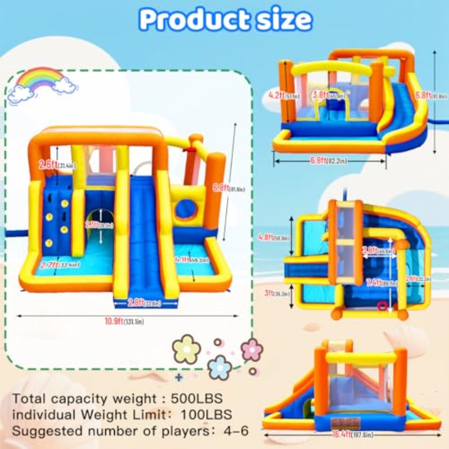 Outdoor bounce house water sli - Kids Outdoor Zone avis et prix
