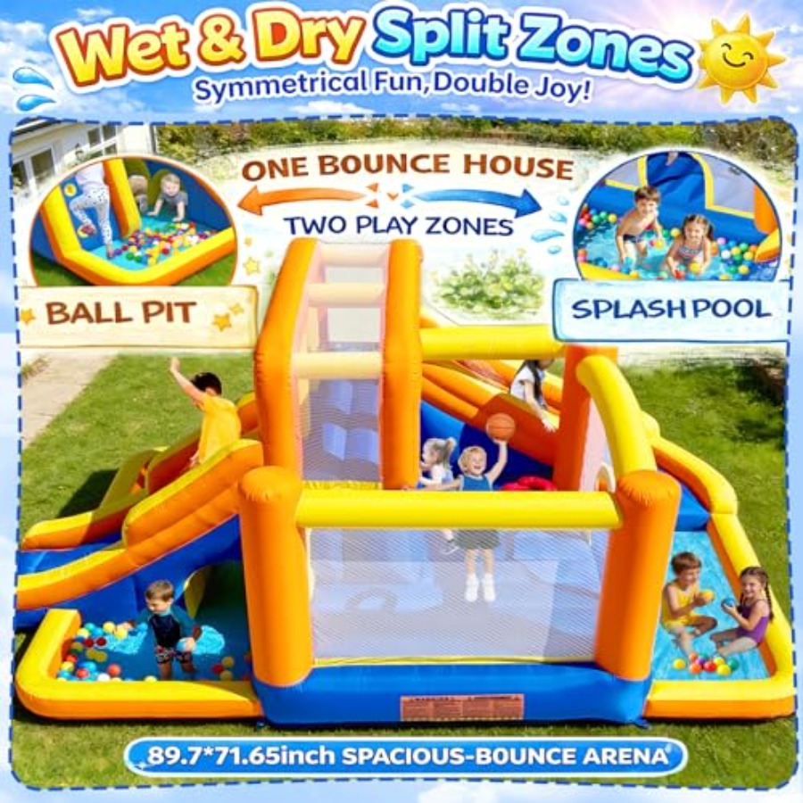 Outdoor bounce house water sli - Kids Outdoor Zone avis et prix