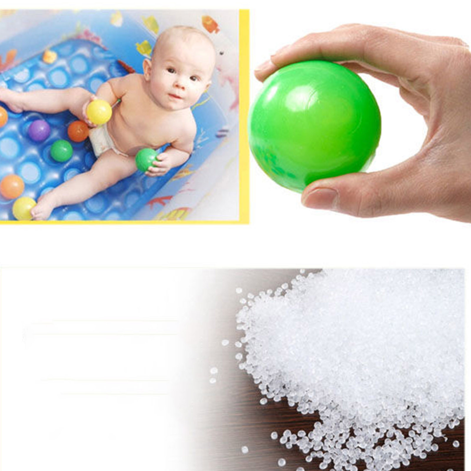 100PCS 55MM Baby Plastic Balls - Kids Outdoor House Accessories avis et prix